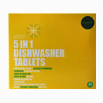 5 in 1 Dishwasher Tablets with Dissolvable Wrapper
