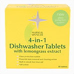 4 in 1 Dishwasher Tablets with Lemon Grass