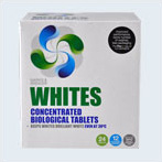Whites concentrated biological laundry tablets